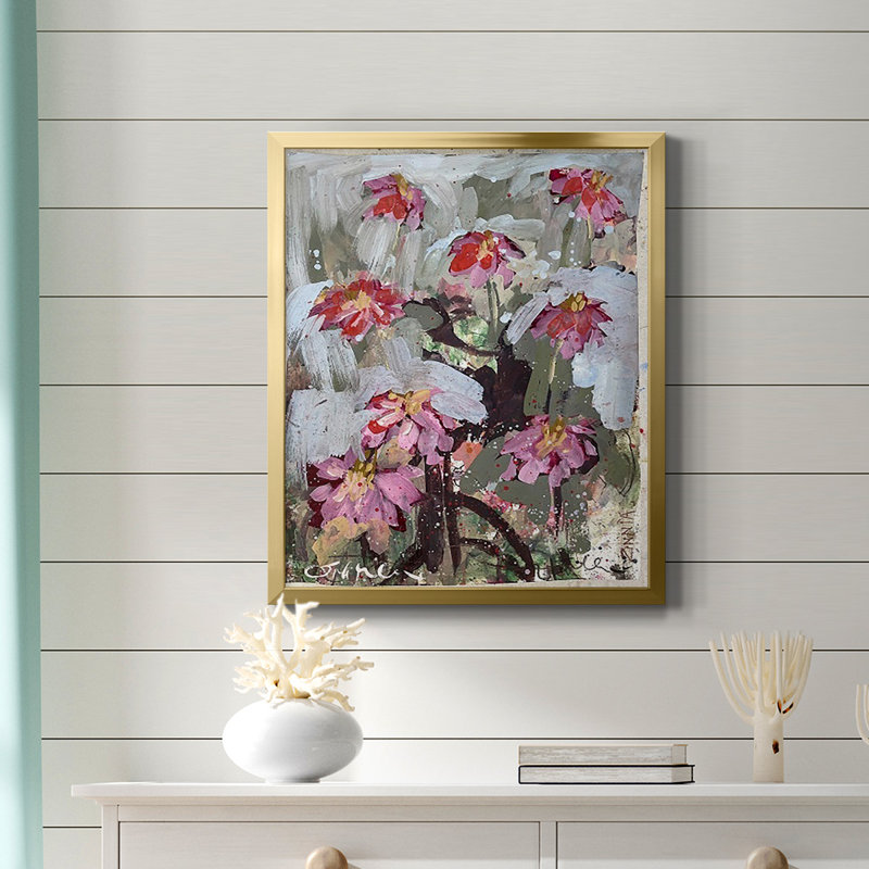 Winston Porter Zinnia I Premium Framed Canvas - Ready to Hang